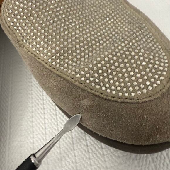 Fitflop Crystal Sneaker Loafer Womens Size 8.5 Taupe Suede - Picture 4 of 10